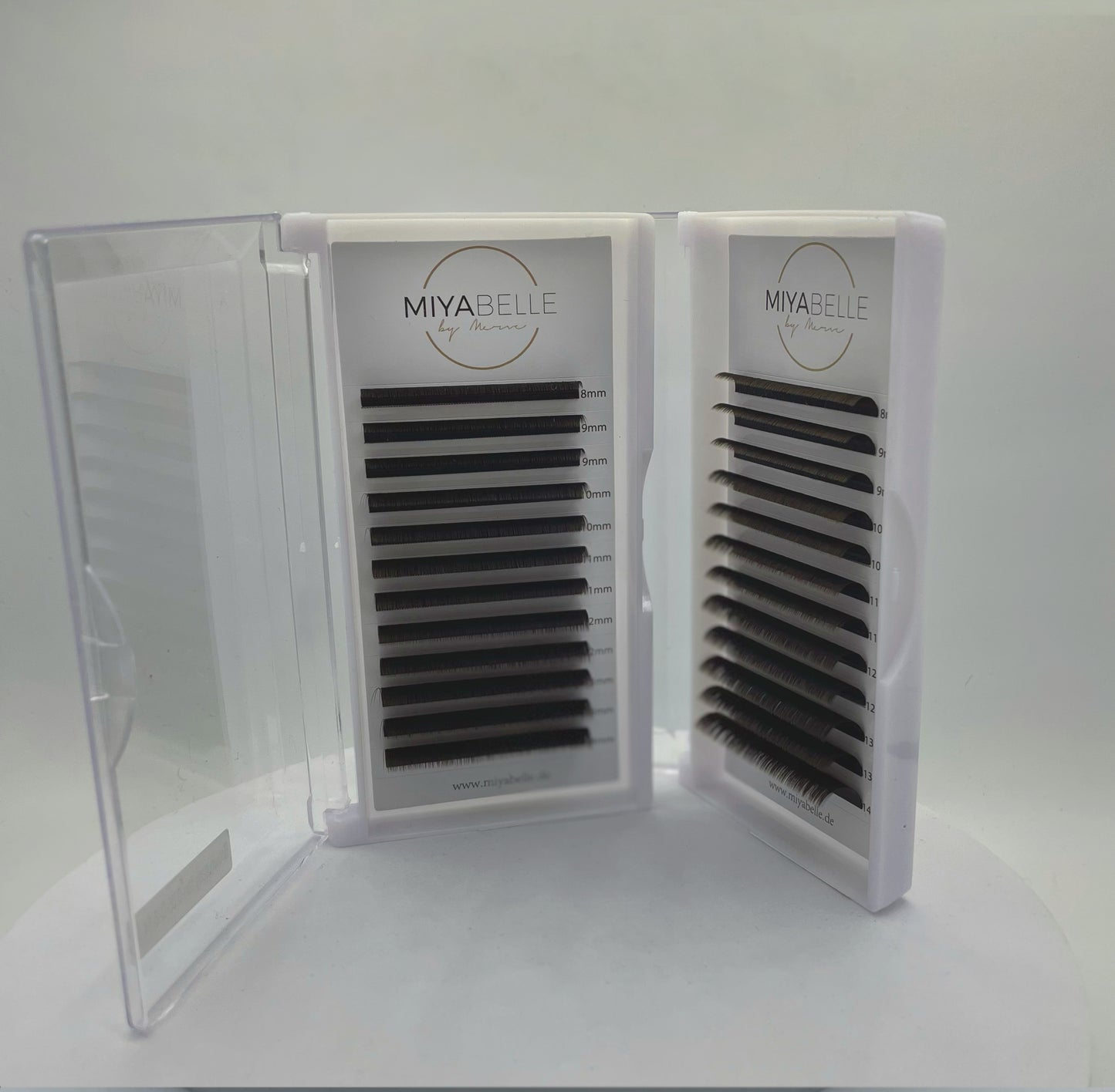 Farbige Easy Fanning Lashes in 0,05 in C, CC und D Curl