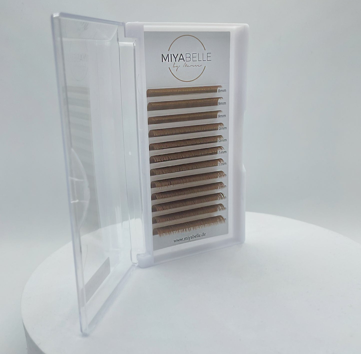 Farbige Easy Fanning Lashes in 0,05 in C, CC und D Curl